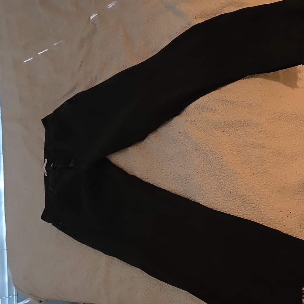 Zara Black Flare Wide-Leg Jeans Size 12